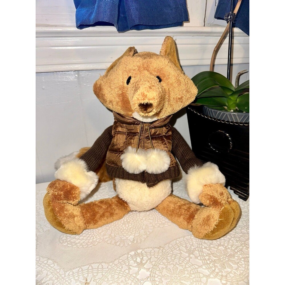 Bath and Body Works Hickory Fox in Brown Puffer Fur Jacket With Tag